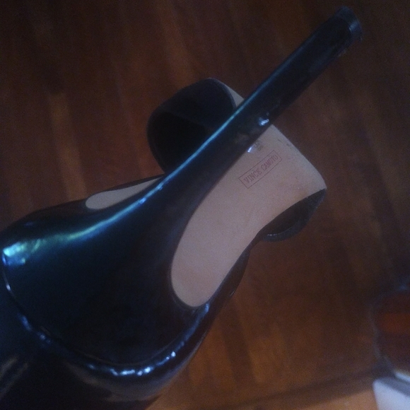 Vince Camuto Patent Leather/suede High Heels 4" - Picture 6 of 6